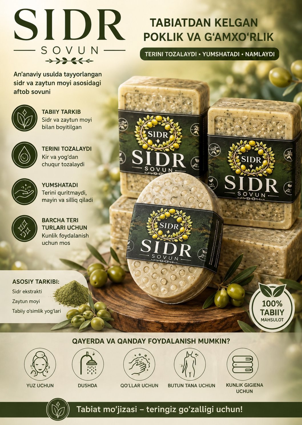 📦 🌿 SIDR SOVUN — TABIATDAN KELGAN PARVARISH!